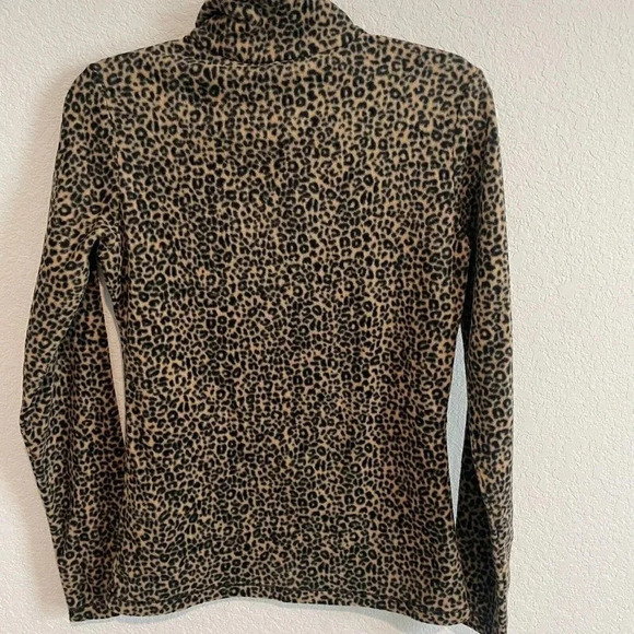 Protest New Fleece Sweater Extra Small Animal Print 1/4 Zip Long Sleeve Warm - Picture 7 of 8